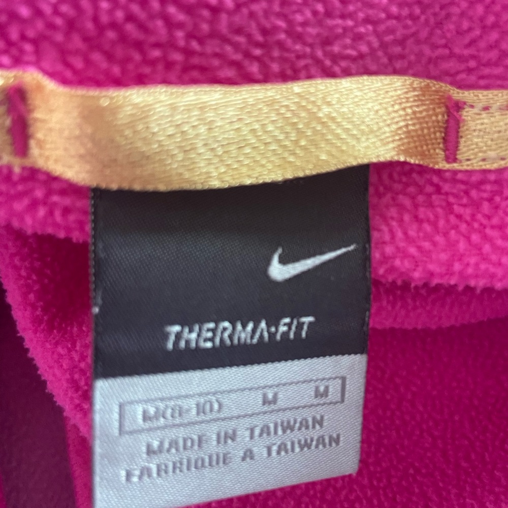 Nike M Therma Fit Pink Hooded Zip Up Jacket Lightweight Athletic Sports Gym - Picture 3 of 11